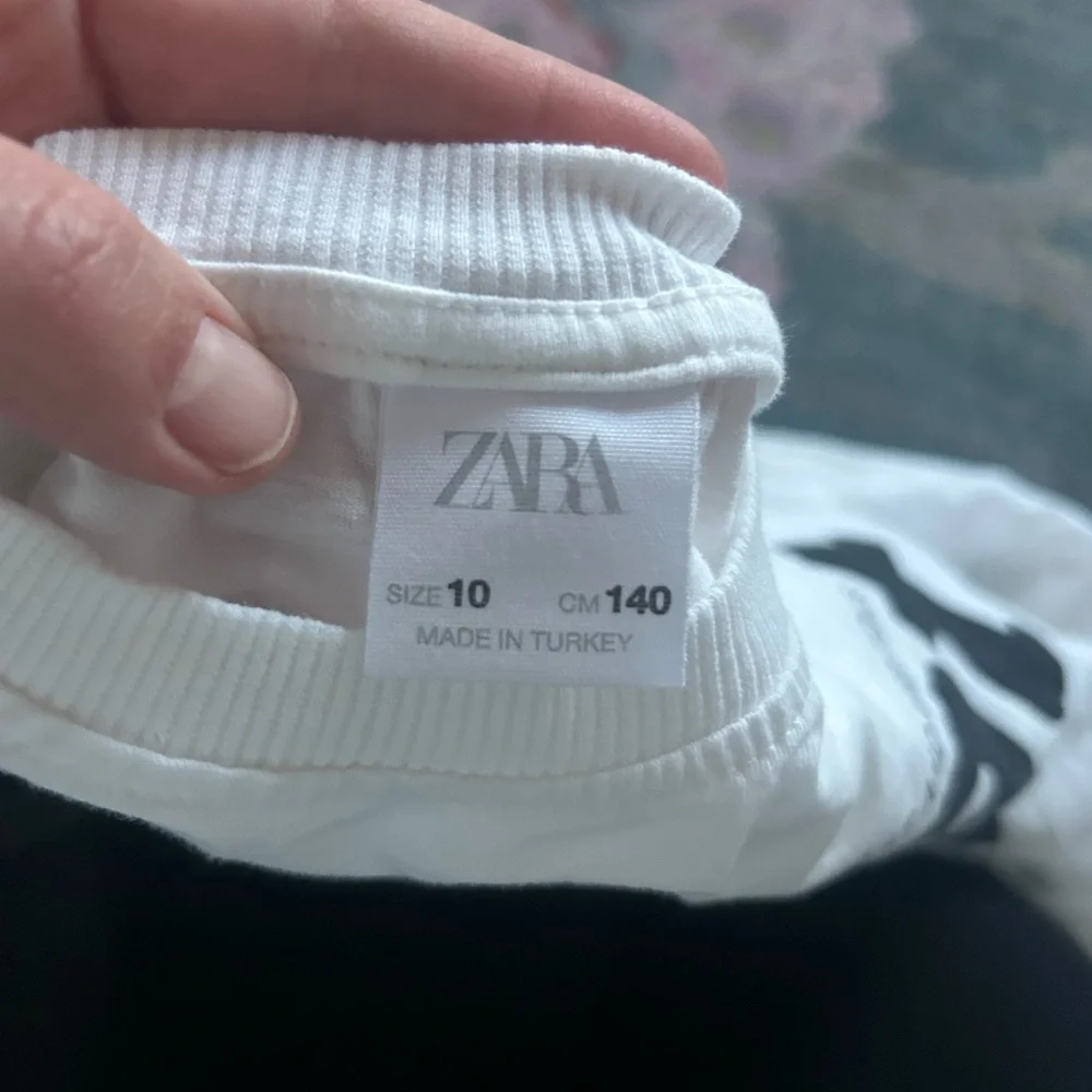 Zara kids White 'Great Ride' Long Sleeve Shirt